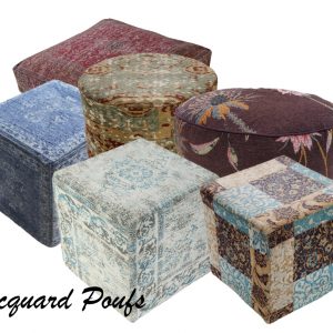 Jacquard Poufs